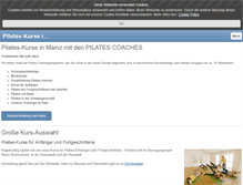 Tablet Screenshot of pilates-coaches-mainz.de